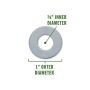 3/8" Zinc Plated Wide Pattern Flat Washer