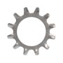 1/4" Zinc Plated Steel External Tooth Lock Washer-4/Pack