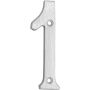 6" Aluminum Brushed Aluminum Classic House Number