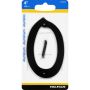 #0 - 4" Die Cast Aluminum Black House Number