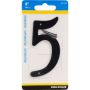 #5 - 4" Numéro de maison Aluminium moulé sous pression Noir
