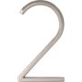 Numéros de maison flottants, en nickel brossé, 5"