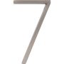 Numéros de maison flottants, en nickel brossé, 5"