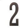 Numéros de plaque d'adresse en bronze vieilli