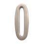 #0 - 4" Brushed Nickel Self-Adhesive Address Plaque Number