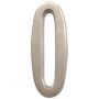 #0 - 4" Brushed Nickel Self-Adhesive Address Plaque Number