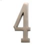 Numéros de plaque d'adresse en laiton poli de 4"