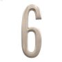 Numéros de plaque d'adresse en laiton poli de 4"