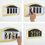 Numéros de plaque d'adresse en laiton poli de 4"