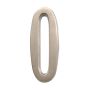 4" Brushed Nickel Self-Adhesive Address Plaque Number