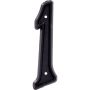 #1 - 6" Numéro de maison noir en plastique