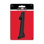6" Plastic Black House Number