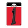 Numéro de maison de 6" en plastique noir