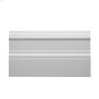 5" x 5/8" x 8' Primed MDF Colonial Baseboard Moulding