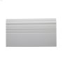6-1/2" x 3/8" x 8' Primed MDF Victorian Baseboard Moulding