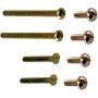 Assortiment de vis d'assemblage zinguées/laitonnées, 8/pqt