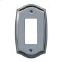 Chrome Etched Steel Rocker Colonial Wallplate