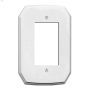 White Plastic Rocker Wallplate