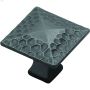 1-1\/4\" Black Iron Craftsman Square Door Knob