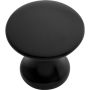1\" Black Matte Modus Door Knob