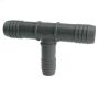 1\" x 1\" x 1\/2\" Gray Polyethylene Hose Reducing Tee