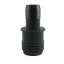 2\" x 1-1\/2\" Gray Polyethylene Hose Reducing Coupling