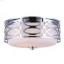 Drake 2 Light A 60 Watt Chrome Flushmount Light