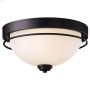 Somerset 3 Light A 60 Watt ORB Flushmount Light