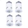 4 Light GU10 50 Watt White 3\" Recessed Halogen Fixture-4\/PK