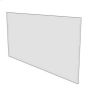 48\" x 37-5\/16\" Clear Tempered Glass