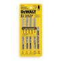 6-7/4" & Bi metal 5 Piece T Shank Jig Saw Blade Set