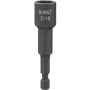2-9/16" x 7/16" Tournevis à douille magnétique en acier