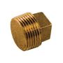 3/4" Thread Bronze Cored Plug