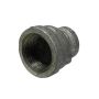 1-1\/2\" x 1-1\/4\" Galvanized Malleable Iron Reducing Coupling