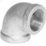 1/4" Galvanized Malleable Iron 90 Degree Elbow