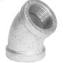3\/4\" Galvanized Malleable Iron 45 Degree Elbow