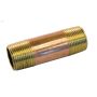 1\" x 2-1\/2\" Thread Bronze Pipe Nipple
