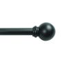 5/8" 28 - 48" Tringle à rideau de fenêtre Chelsea noir