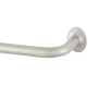 5/8" 48 - 86" Tringle à rideau simple enroulé Silver Eclipse