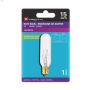 Ampoule incandescente transparente de 15W pour candélabre T6