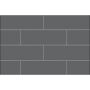 48" x 1-1/8" x 80-7/8" Gray Utile Side Wall Panel