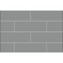 60\" x 30\" x 60\" Metro Ash Grey Utile Tub Wall Kit