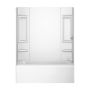 27 - 31" x 49 - 60" x 80" White Galiant Wall Kit