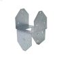 Z-Max 4" x 2" G90 Zinc Steel Double Post Cap/Base