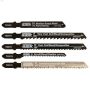 High Carbon Steel 5 Piece T Shank Jig Saw Blade Set-5/Pack