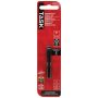 1" #3 Robertson Tip Black 2 Piece Screwdriver Bit-2/Pack