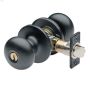2-5\/8\" Entry KD Matte Black Capri Door Knob