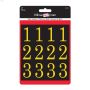 2\" Gold On Black Mylar Numbers Kit