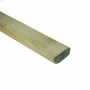 2 x 4 x 96" Green Colonial Handrail With Fillet 60/Minor