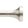 1" 36 - 72" Nickel Ella Adjustable Single Curtain Rod